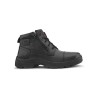 TSF Genuine Leather Zip Police Boots For Men (9405-BLK)